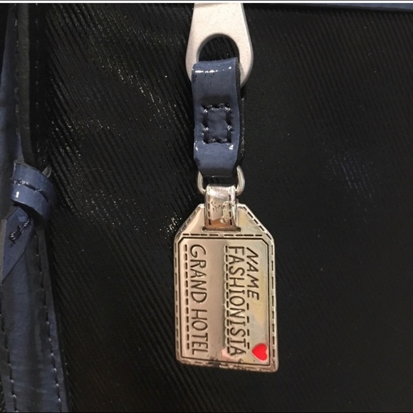 Brighton Limited Edition Patent Leather Black/Blue Bag - Picture 10 of 13